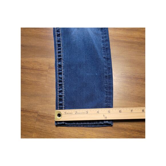 Miss Me Y2K Skinny Crop Low Rise Jeans Sz 27 Crystal Embellished Jeans - Picture 11 of 12